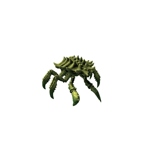 basemesh_GiantCrabMonster Green